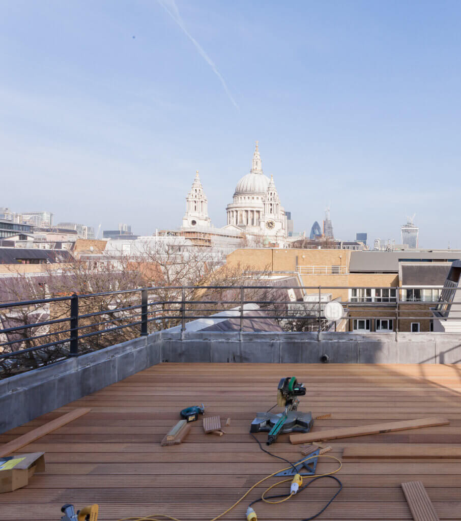 Decking in cobhan house.