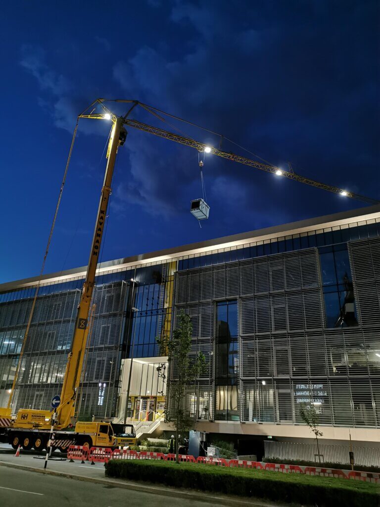 Crane shot at Enterprise House
