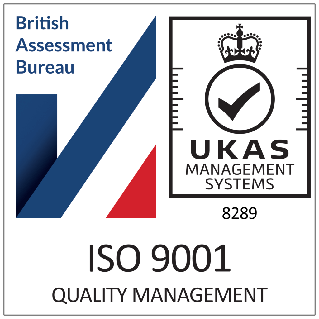 ISO 9001 Certification Badge incl UKAS